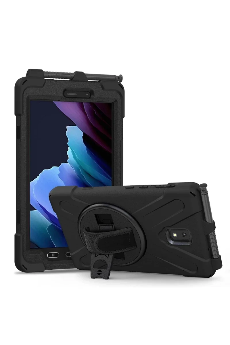 Samsung Galaxy T577 Tab Active 3 Kılıf Amazing Tablet Kapak - Siyah
