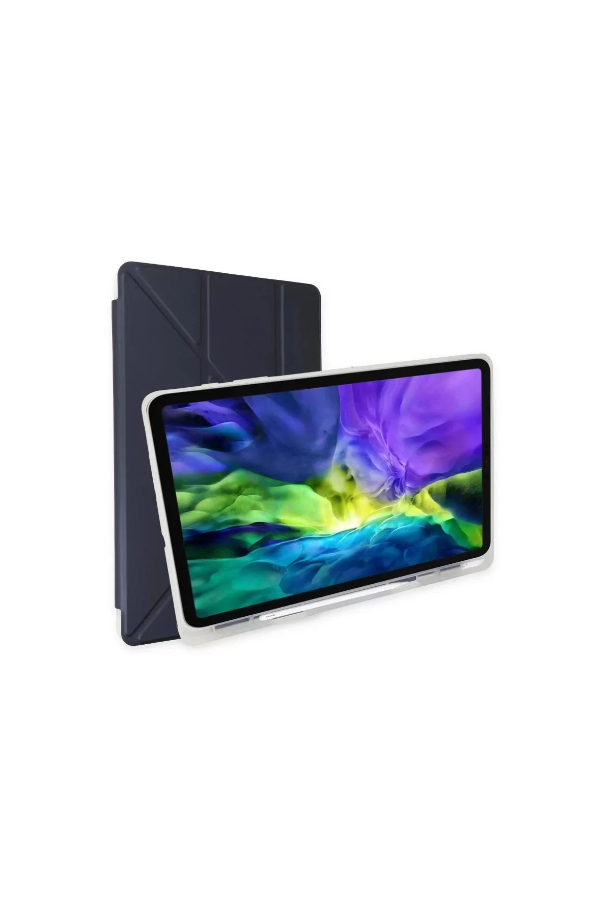 Samsung Galaxy T870 Tab S7 11 Kılıf Kalemlikli Mars Tablet Kılıfı - Lacivert Samsung Galaxy T870 Tab S7 11 Kılıf Kalemlikli Mars Tablet Kılıfı - Lacivert