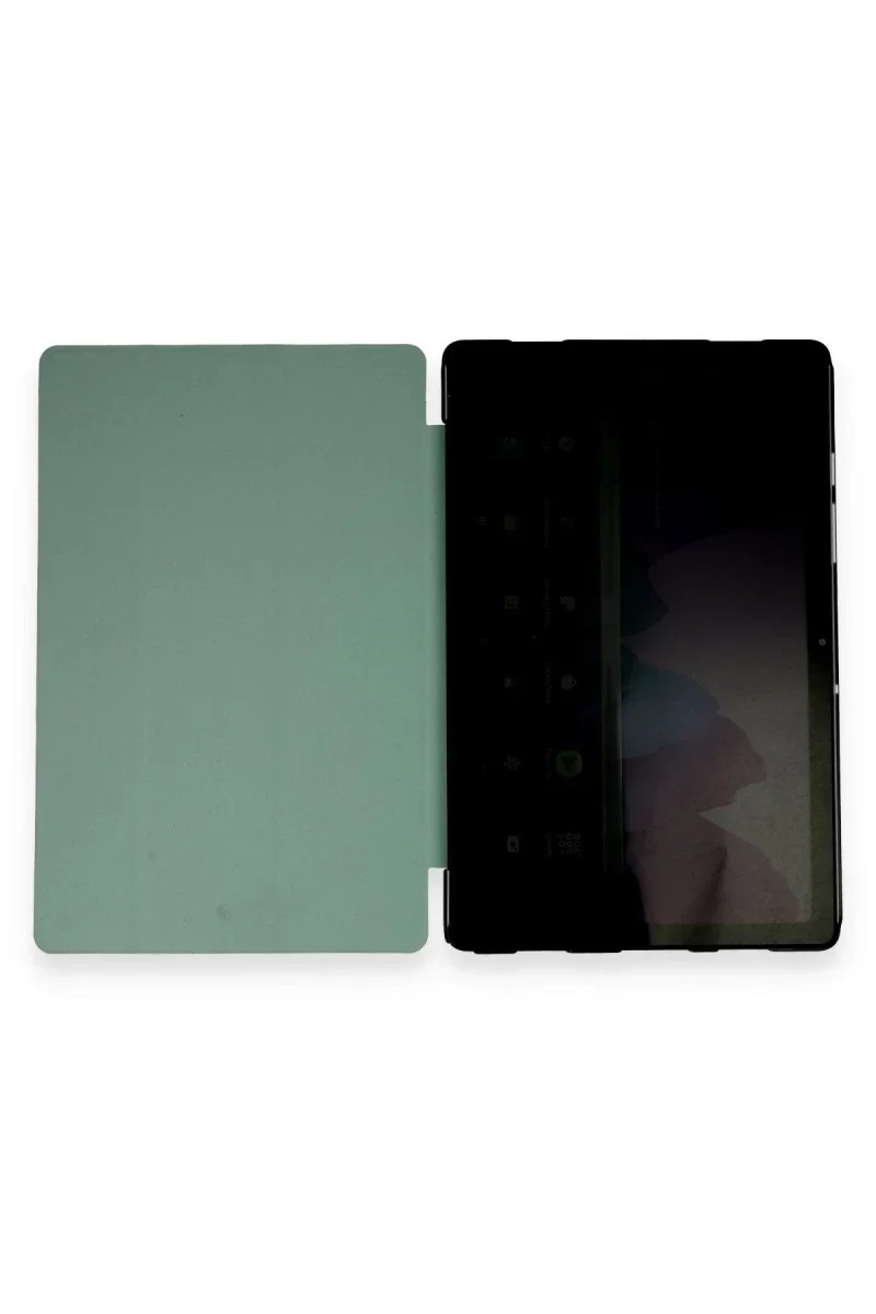 Samsung Galaxy T970 Tab S7 Plus 12.4 Kılıf Tablet Smart Kılıf - Koyu Yeşil Samsung Galaxy T970 Tab S7 Plus 12.4 Kılıf Tablet Smart Kılıf - Koyu Yeşil