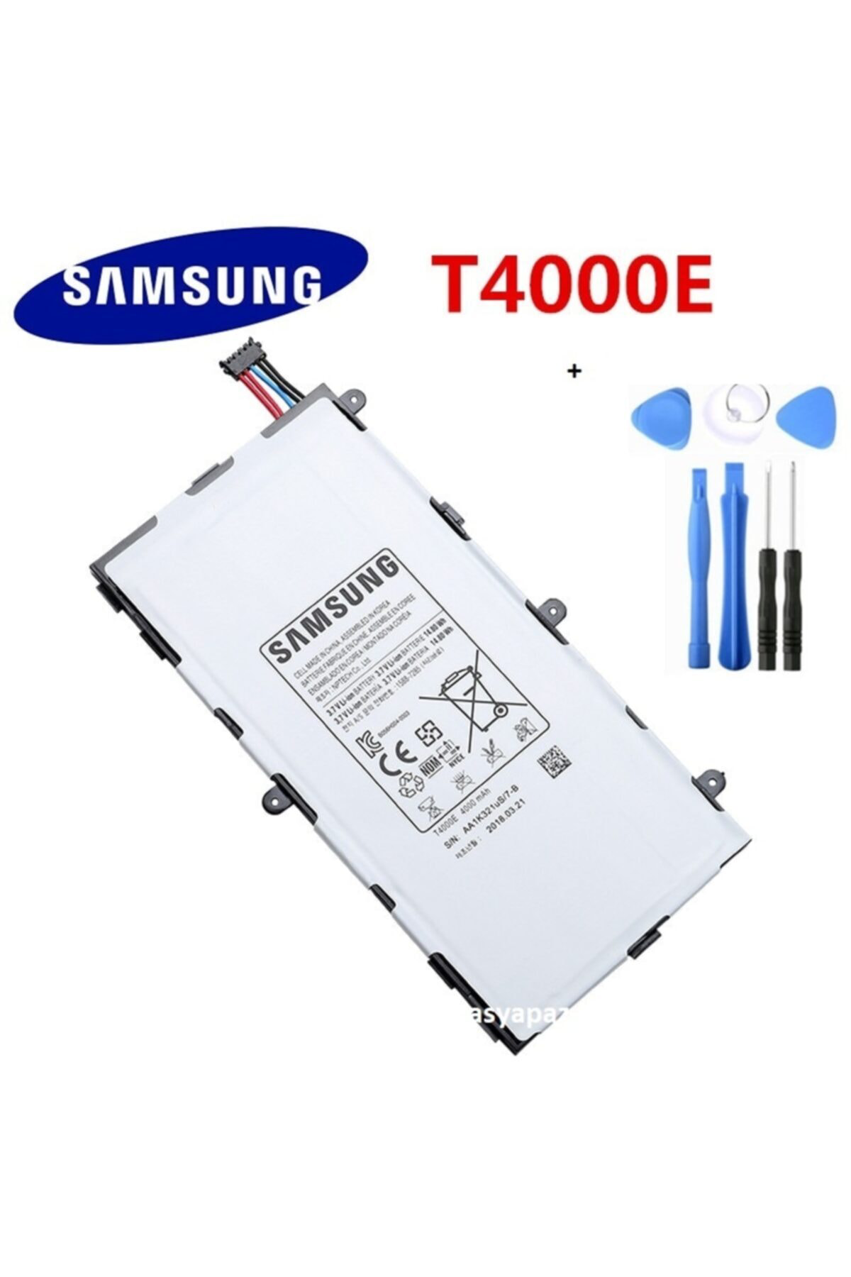 Axya Samsung Galaxy Tab 3 7.0 T210 T211 T4000e Batarya Pil + Tamir Set