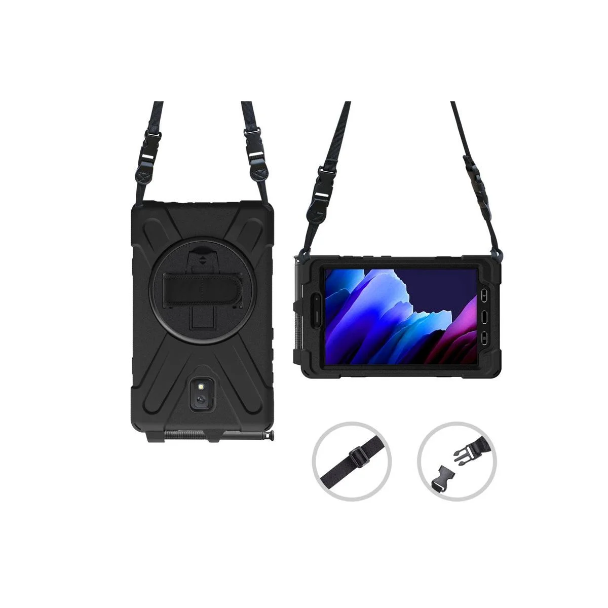 Samsung Galaxy Tab Active 3 ile Uyumlu 360 Derece Dönen Kılıf - Siyah Fiyatı, Yorumları ve Özellikleri