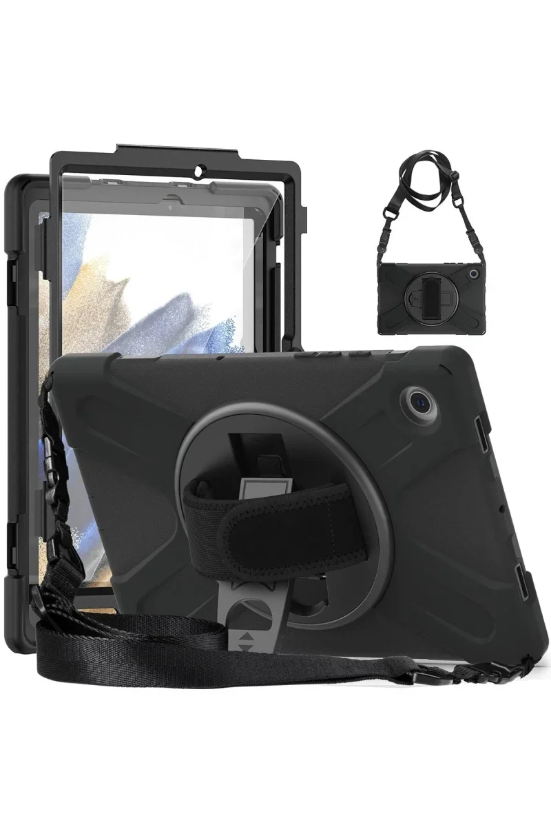 Samsung Galaxy Tab A11 Plus Kılıf Amazing Tablet Kapak - Siyah Samsung Galaxy Tab A11 Plus Kılıf Amazing Tablet Kapak - Siyah