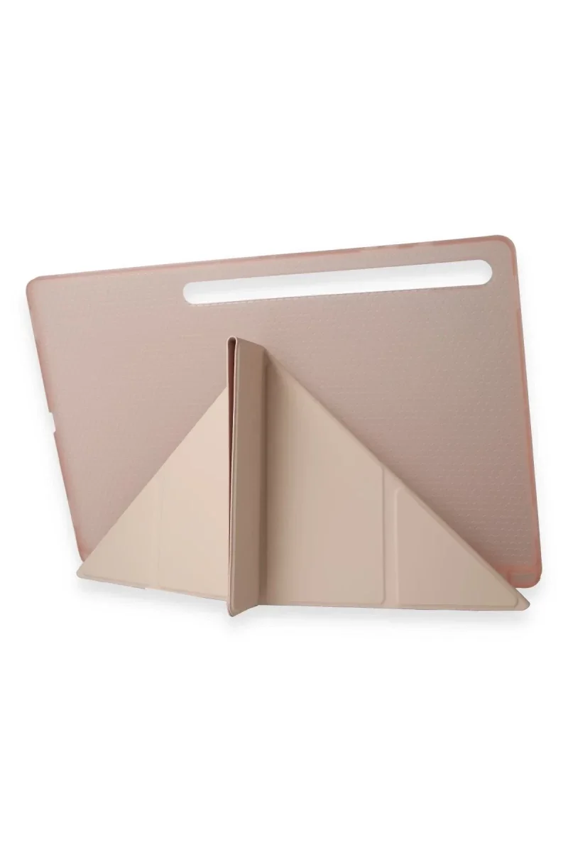 Samsung Galaxy Tab A9 Kılıf Kalemlikli Mars Tablet Kılıfı - Rose Gold