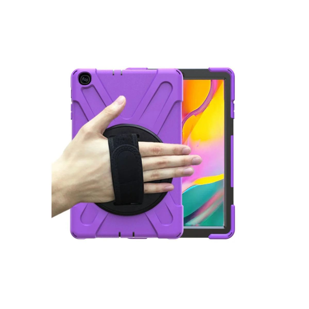 Samsung Galaxy Tab A 10.1 (T510) ile Uyumlu 360° Dönen Tablet Kılıfı - Mor Fiyatı, Yorumları ve Özellikleri