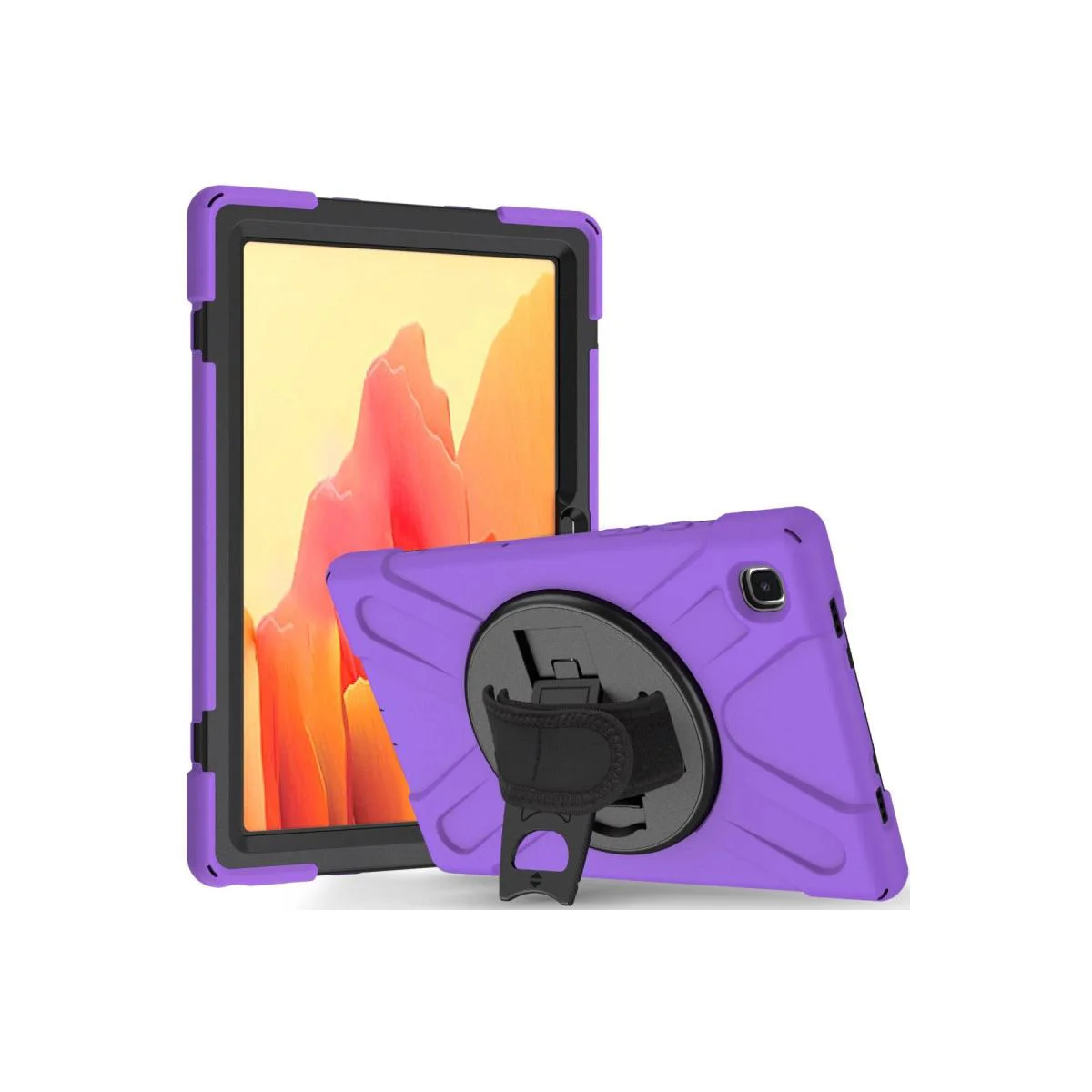 Samsung Galaxy Tab A7 10.4 ile Uyumlu Tablet Kılıfı - Mor 360° Dönen Stand Fiyatı, Yorumları ve Özellikleri