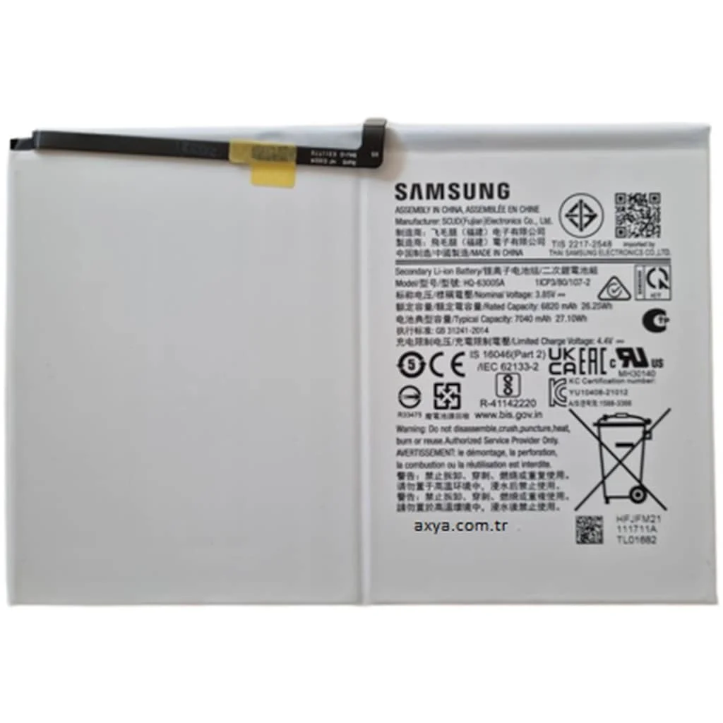 Samsung Galaxy Tab A8 10.5 Sm-x200 Sm-x205 Pil Batarya 7040mah