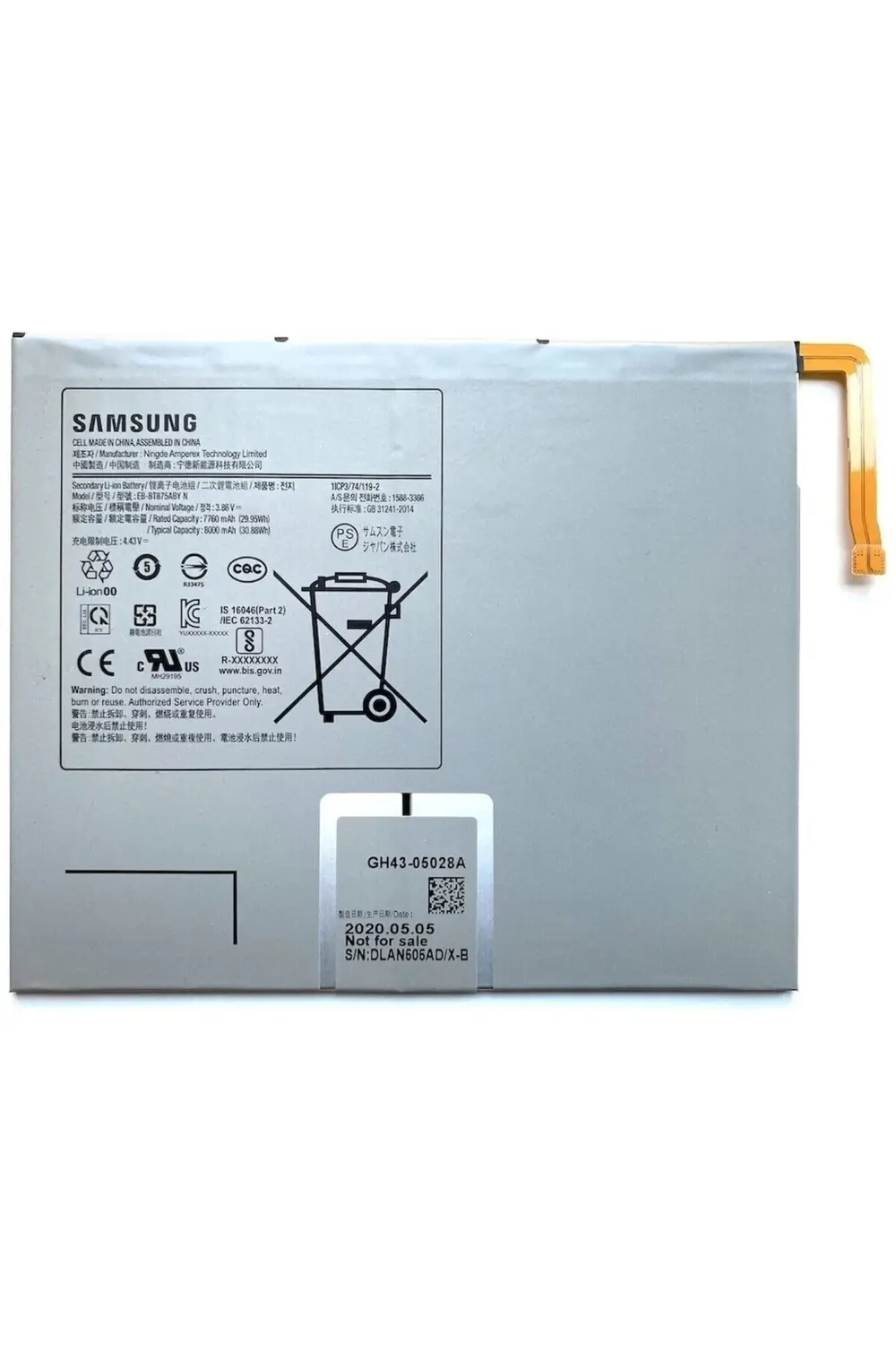 Samsung Galaxy Tab S7 11" Pil Batarya T875 Sm-t870