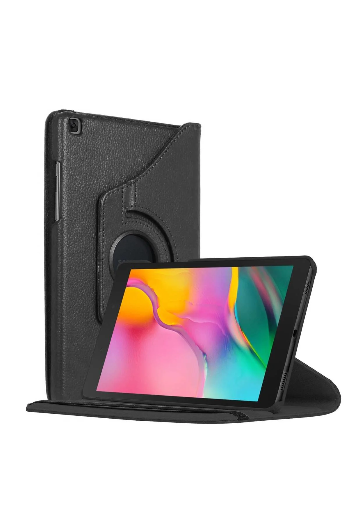 Samsung Galaxy Tab S6 Lite 10.4" P610 Uyumlu Deri Kapaklı 360 Kıl
