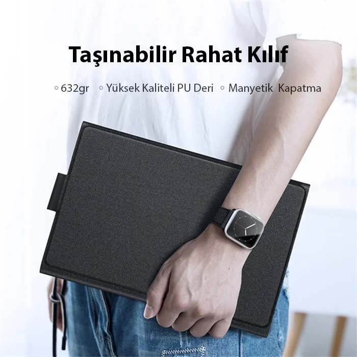 Samsung Galaxy Tab S8/S7 Bluetooth Klavyeli Touchpadlı Kılıf - Laptop Konforunda Tablet Deneyimi