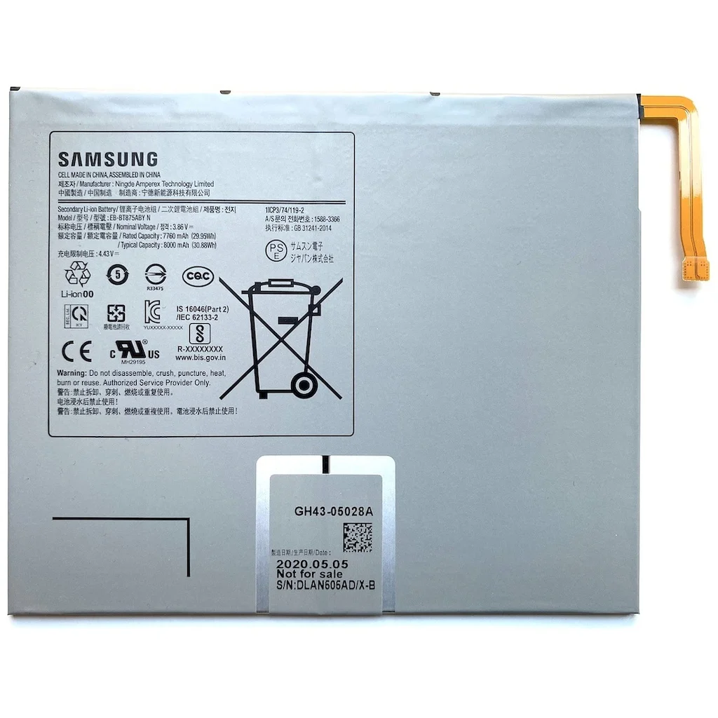 Samsung Galaxy Tab S7 11" Pil Batarya T875 Sm-t870
