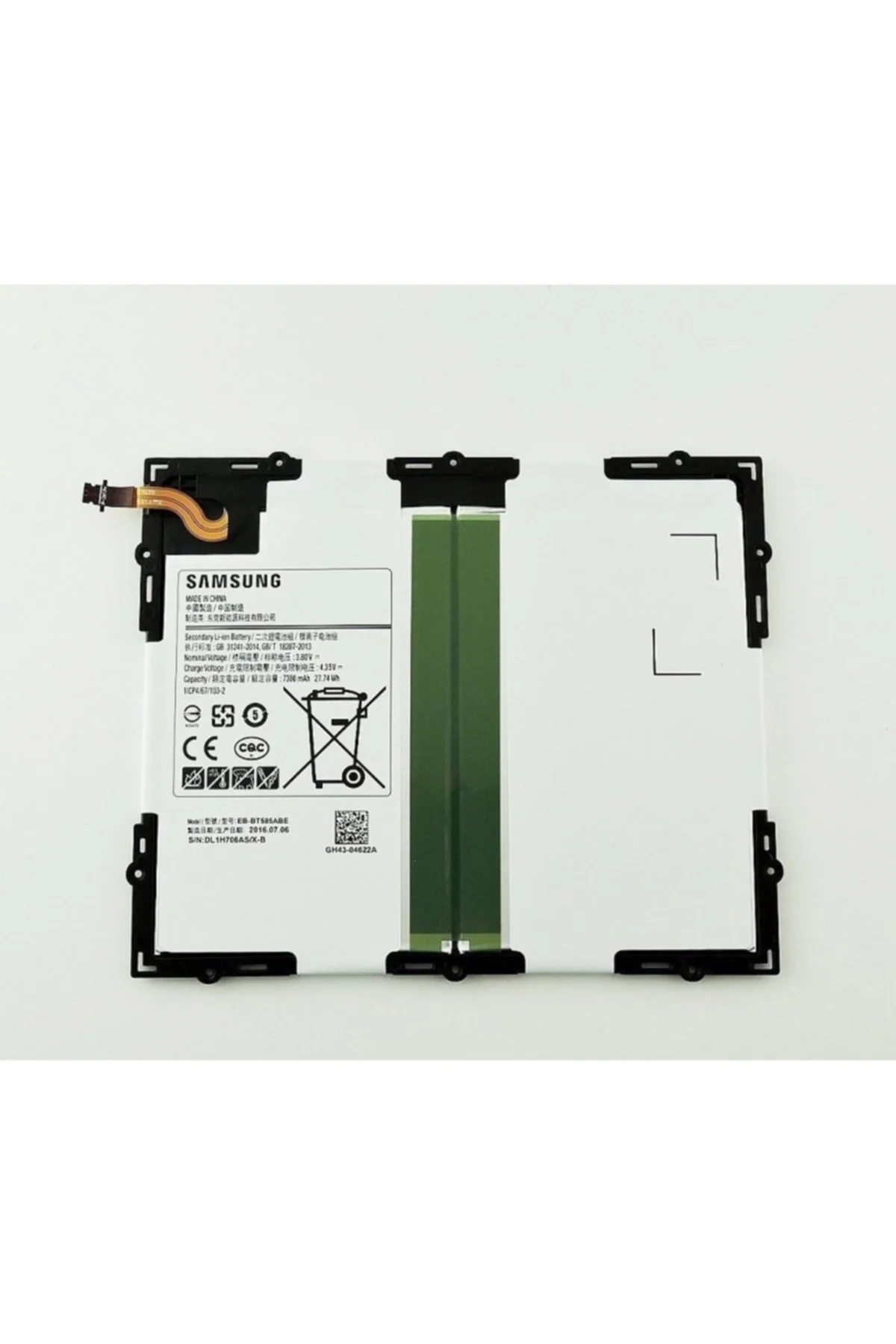 Samsung Galaxy Uyumlu Tab A Sm-t580 T585 Tablet Batarya Pil Eb-bt585abe