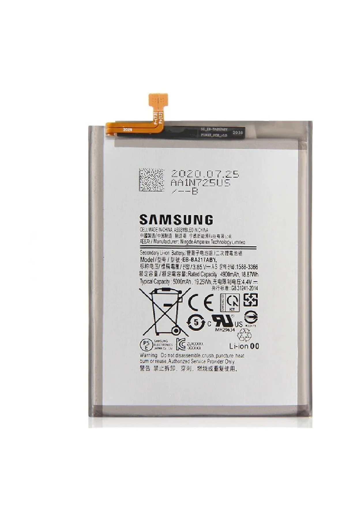 Samsung Galaxy Uyumlu A12 Pil Batarya Ba217aby 5000 Mah