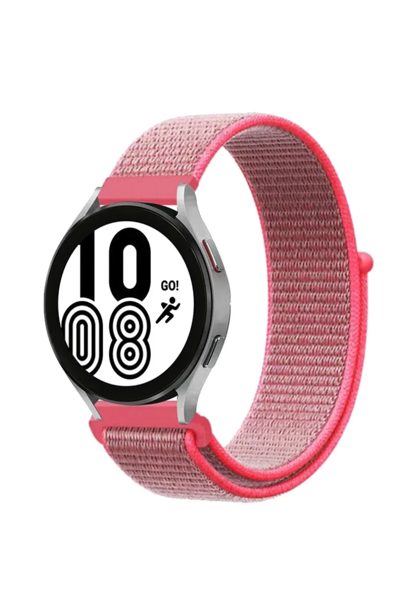 Samsung Galaxy Watch 4 Hasırlı Cırtcırtlı Kordon - Pembe Fiyatı, Yorumları ve Özellikleri