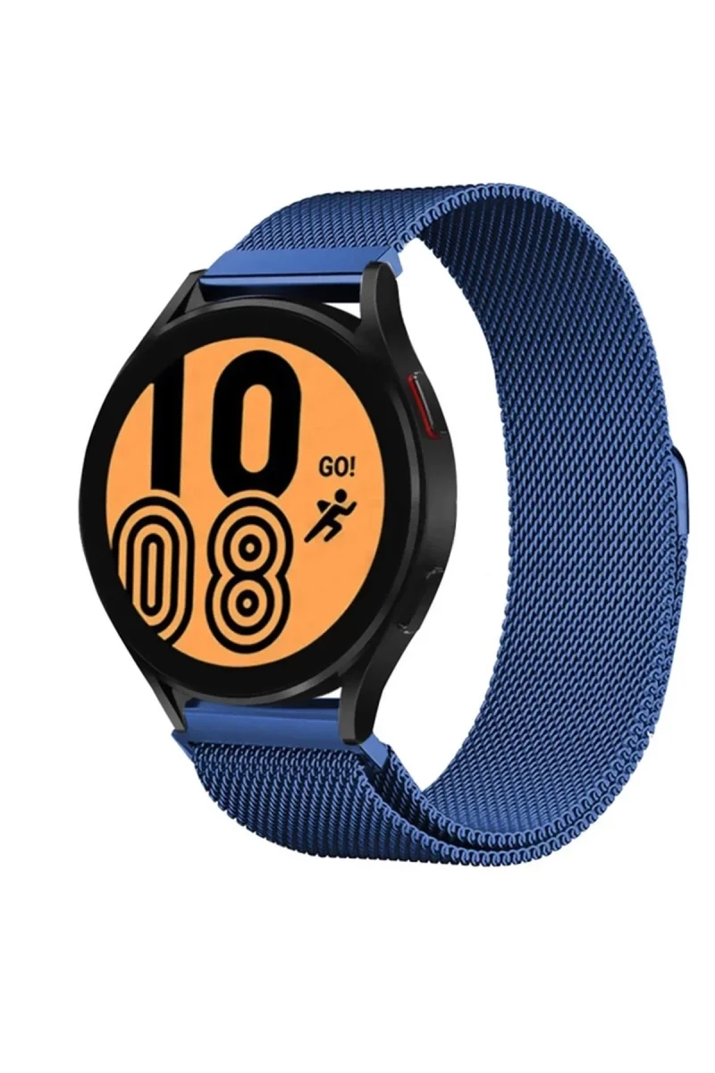 Samsung Galaxy Watch 4 Metal Mıknatıslı Kordon - Mavi Samsung Galaxy Watch 4 Metal Mıknatıslı Kordon - Mavi