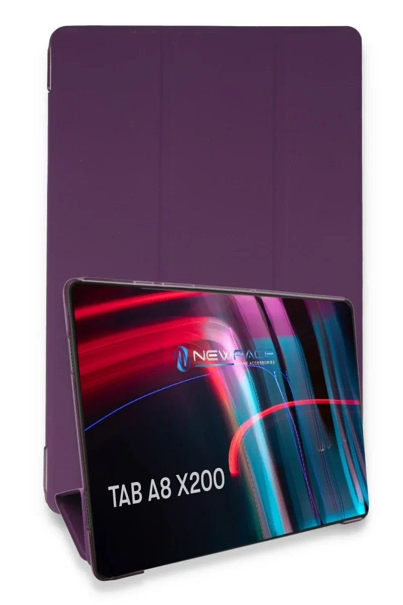 Samsung Galaxy X200 Tab A8 10.5 Kılıf Tablet Smart Kılıf - Mor