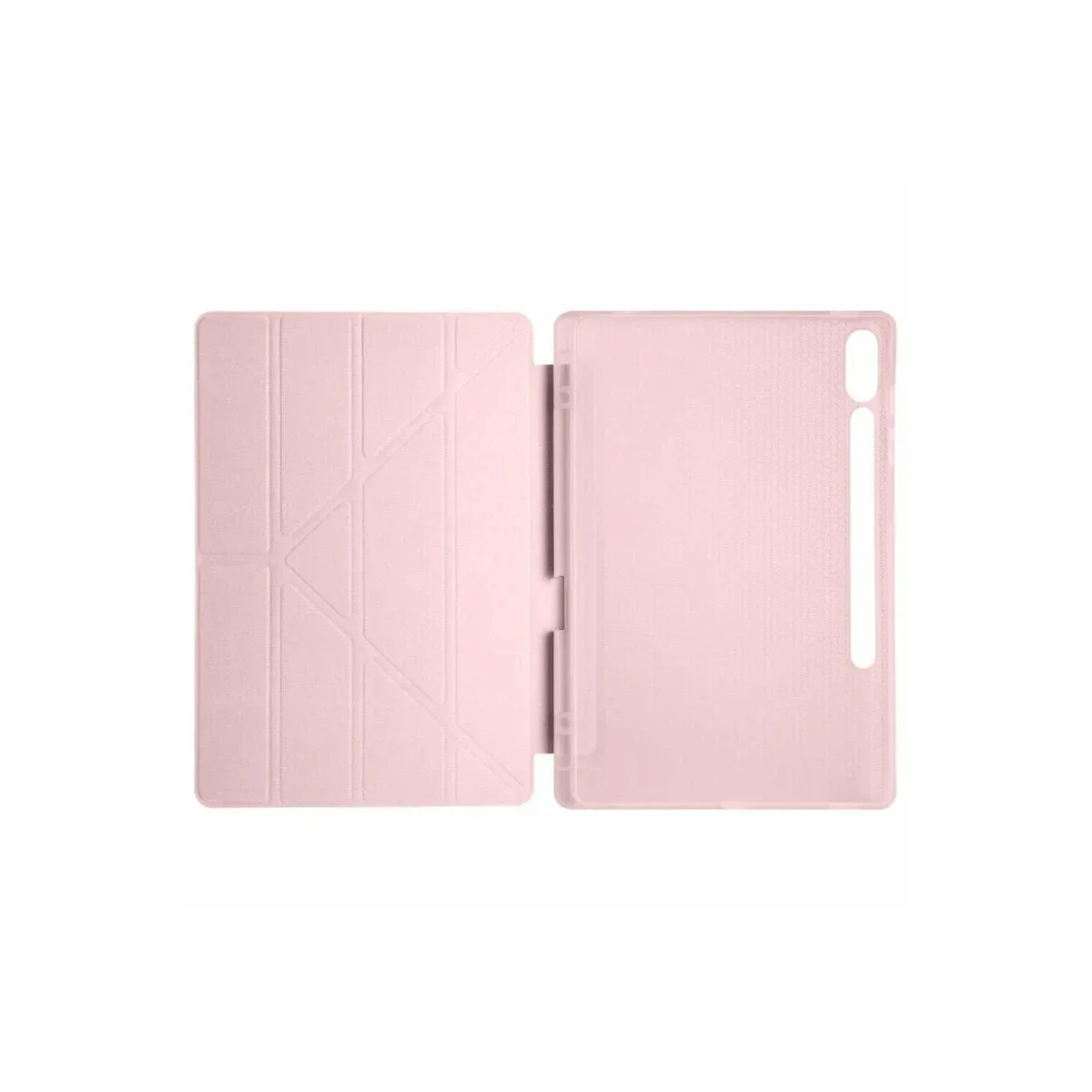 Samsung Galaxy X610 Tab S9 FE Plus 12.4 Kılıf Kalemlikli Mars Tablet Kılıfı - Rose Gold