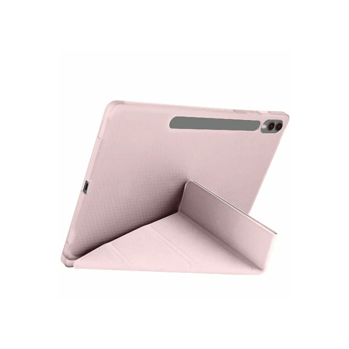 Samsung Galaxy X610 Tab S9 FE Plus 12.4 Kılıf Kalemlikli Mars Tablet Kılıfı - Rose Gold