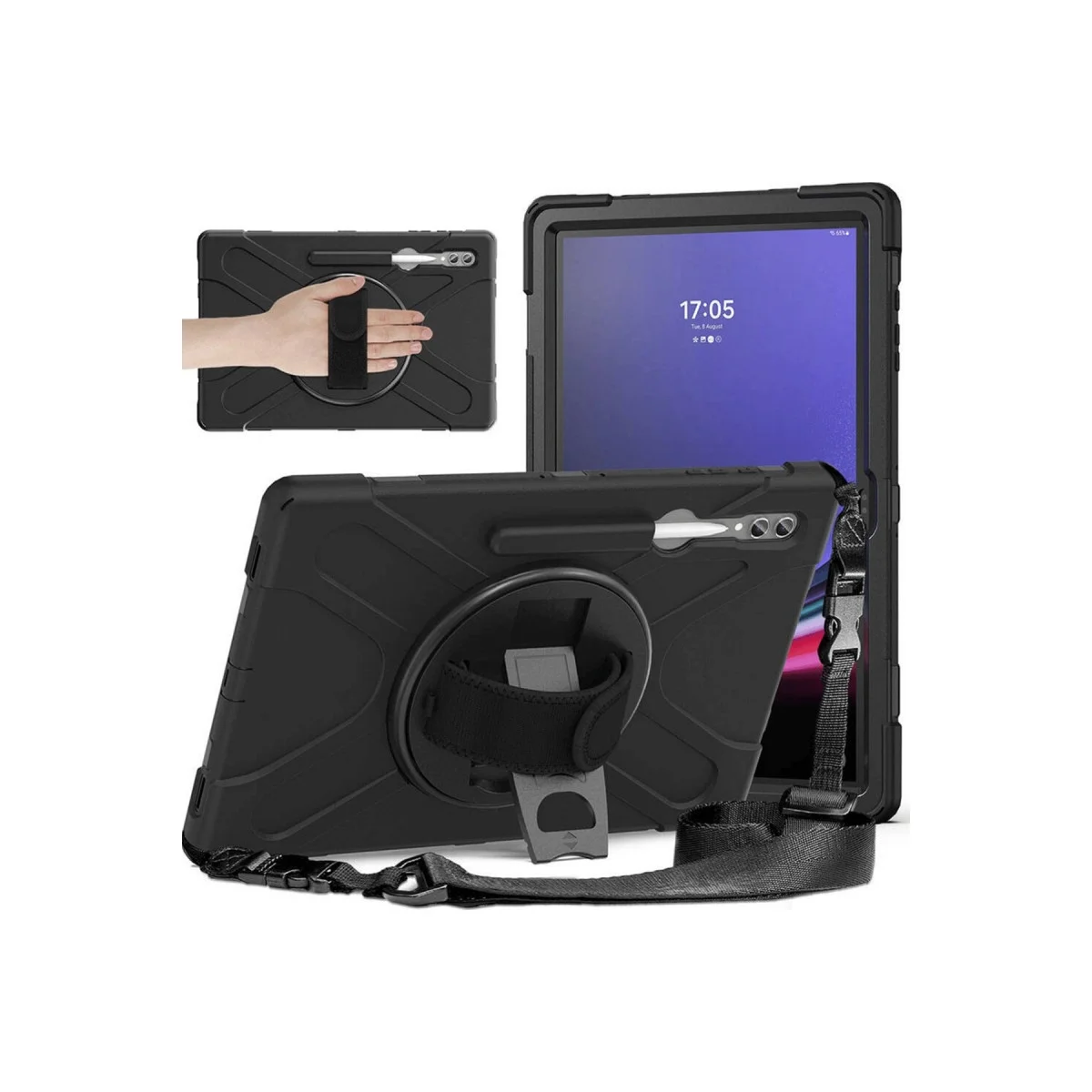 Samsung Galaxy X930 Tab S11 Ultra 14.6 Kılıf Amazing Tablet Kapak - Siyah Samsung Galaxy X930 Tab S11 Ultra 14.6 Kılıf Amazing Tablet Kapak - Siyah