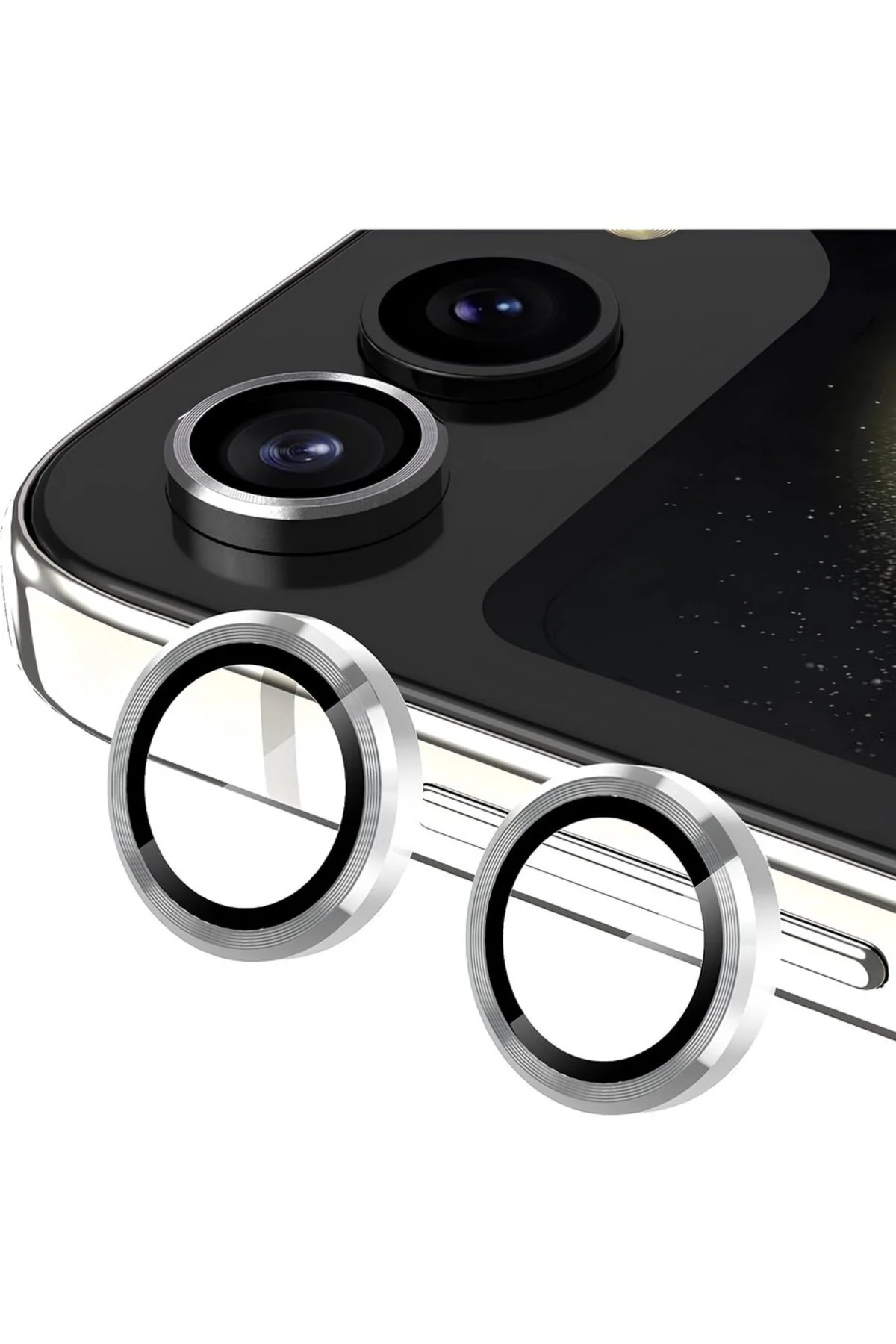 Samsung Galaxy Z Flip 6 Metal Çerçeveli Kamera Koruma Lensi
