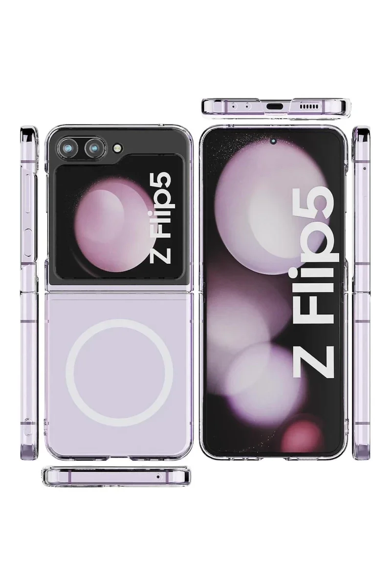 Samsung Galaxy Z Flip 5 Kılıf Magneticsafe Şeffaf Silikon - Şeffaf Fiyatı, Yorumları ve Özellikleri