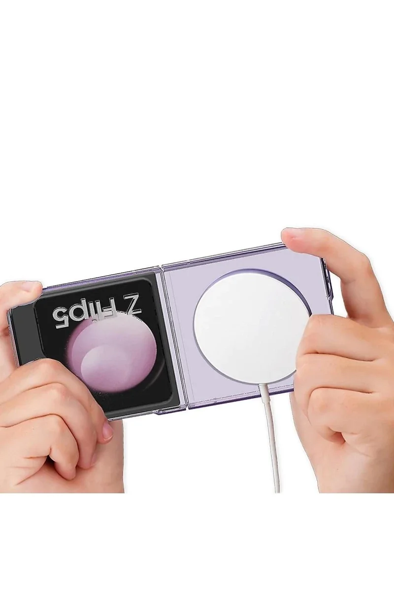 Samsung Galaxy Z Flip 5 Kılıf Magneticsafe Şeffaf Silikon - Şeffaf Fiyatı, Yorumları ve Özellikleri
