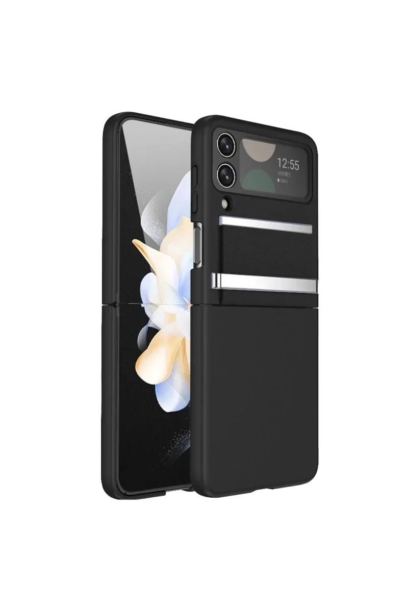 Samsung Galaxy Z Flip 3 Kılıf Belt Flip Kapak - Siyah