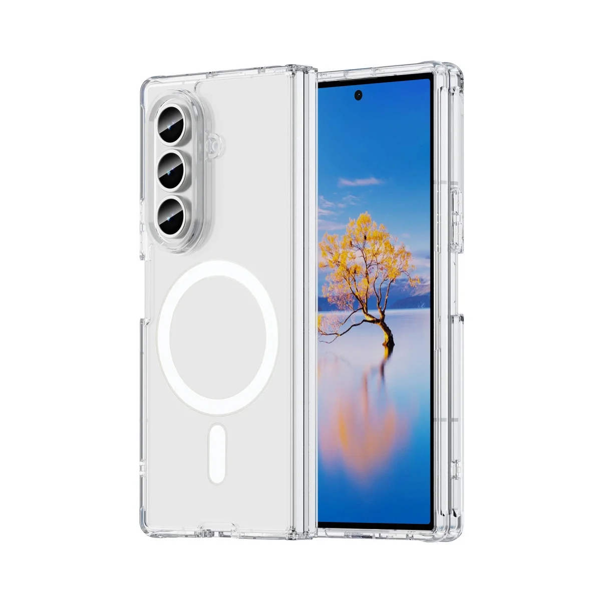 Samsung Galaxy Z Fold 7 Kılıf Magneticsafe Şeffaf Silikon - Şeffaf Fiyatı, Yorumları ve Özellikleri