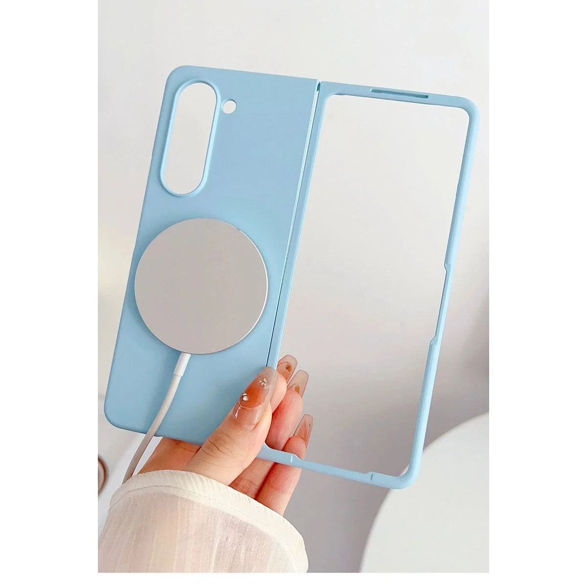 Samsung Galaxy Z Fold 5 ile Uyumlu Kılıf Mata Fold Kapak - Sierra Blue Fiyatı, Yorumları ve Özellikleri