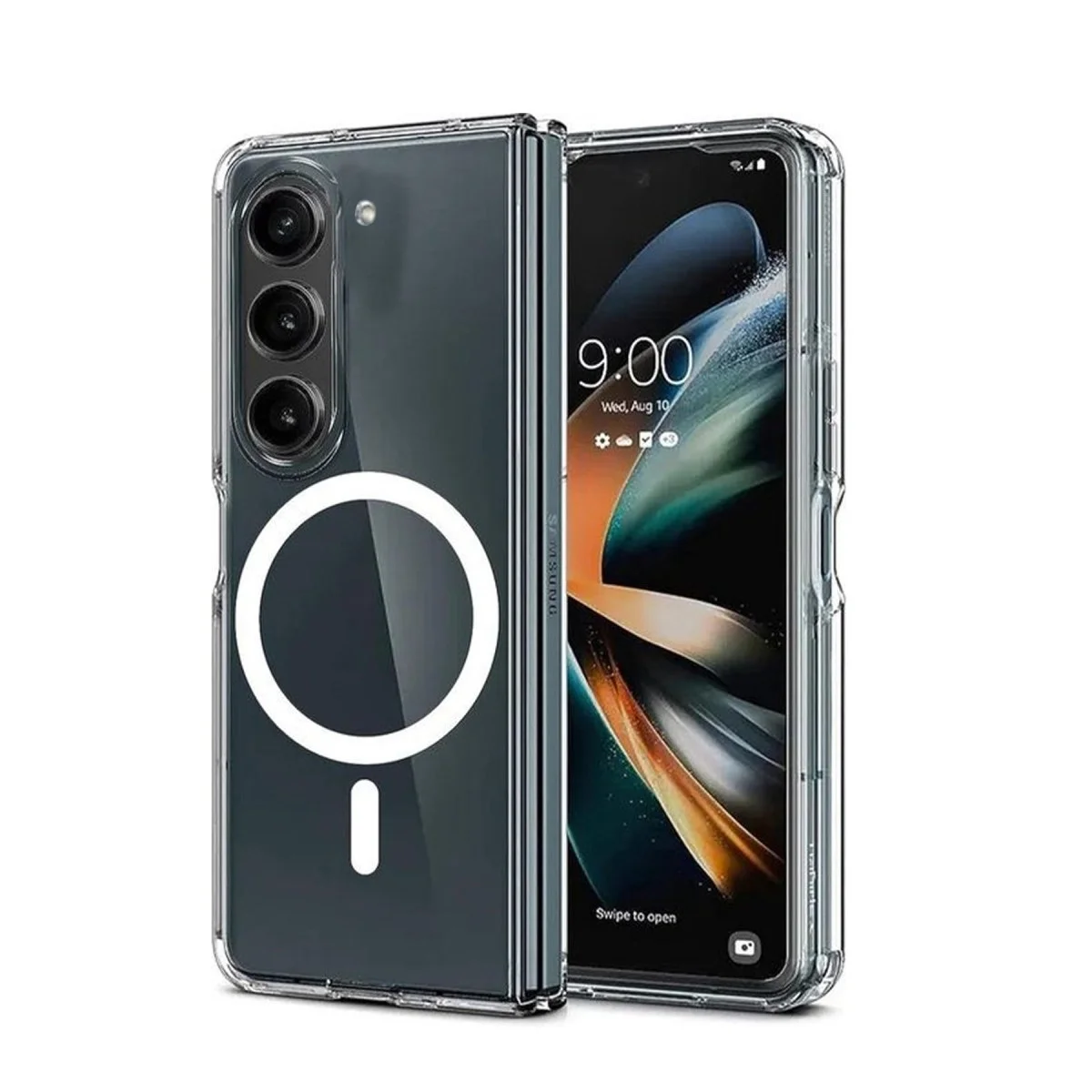Samsung Galaxy Z Fold 6 Kılıf Magneticsafe Şeffaf Silikon - Şeffaf Samsung Galaxy Z Fold 6 Kılıf Magneticsafe Şeffaf Silikon - Şeffaf