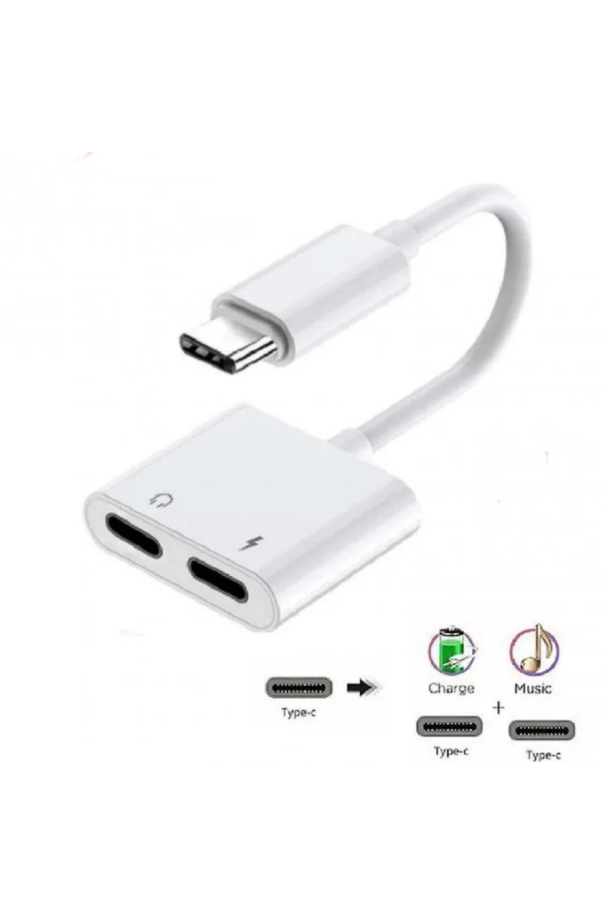 Pmr Samsung Galaxy Z Fold2 İle Uyumlu 2'Li Type-C Girişli Kulaklık Ve