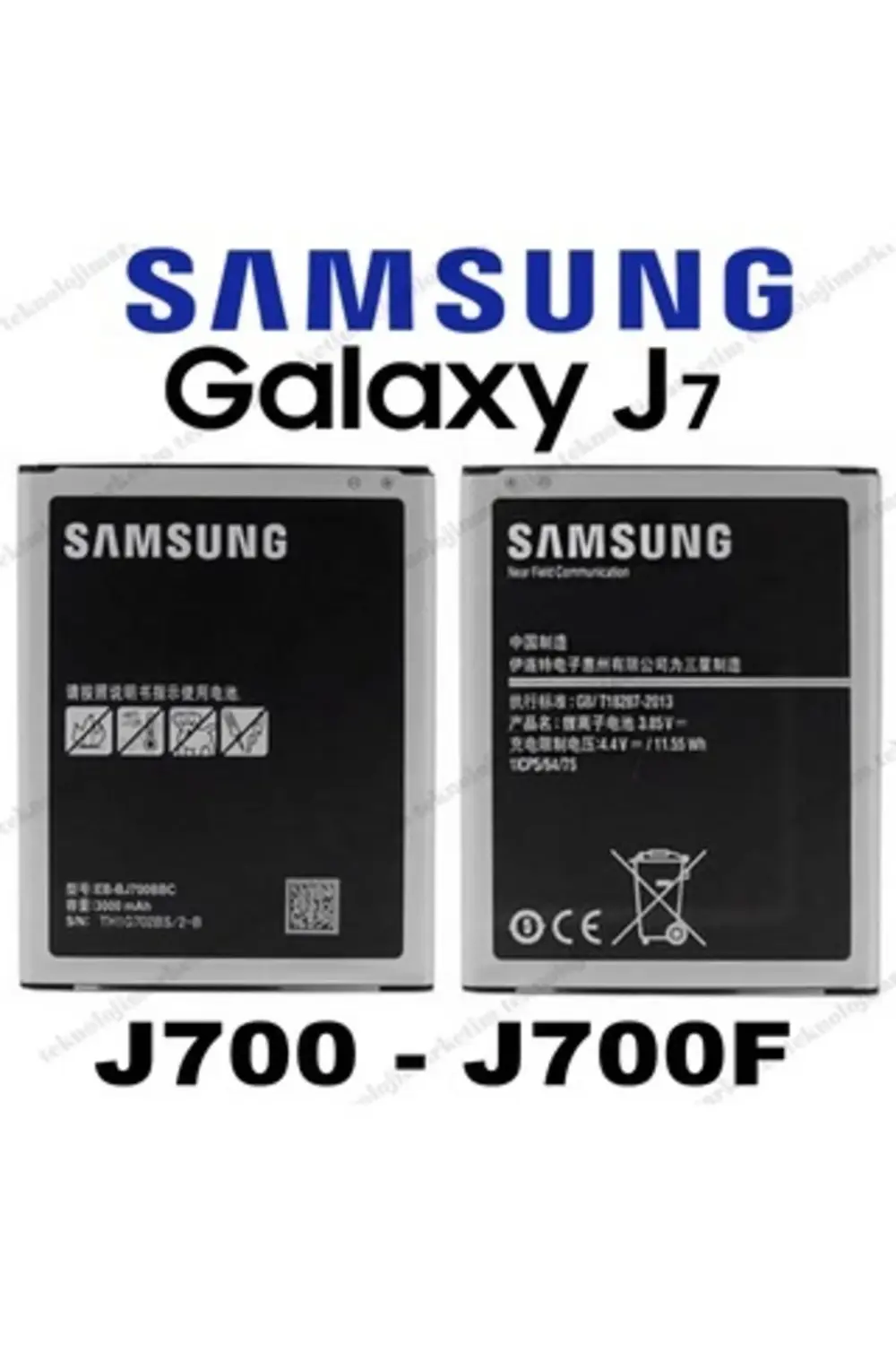 Samsung J7 J700 Batarya Pil Eb-bj700cbe