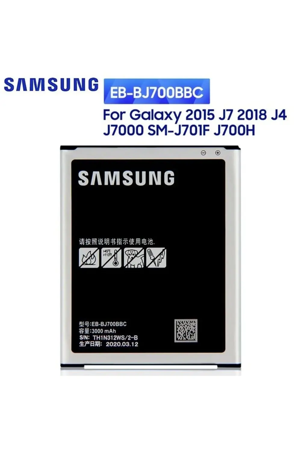 Samsung J7 J700 Batarya Pil Eb-Bj700Cbe