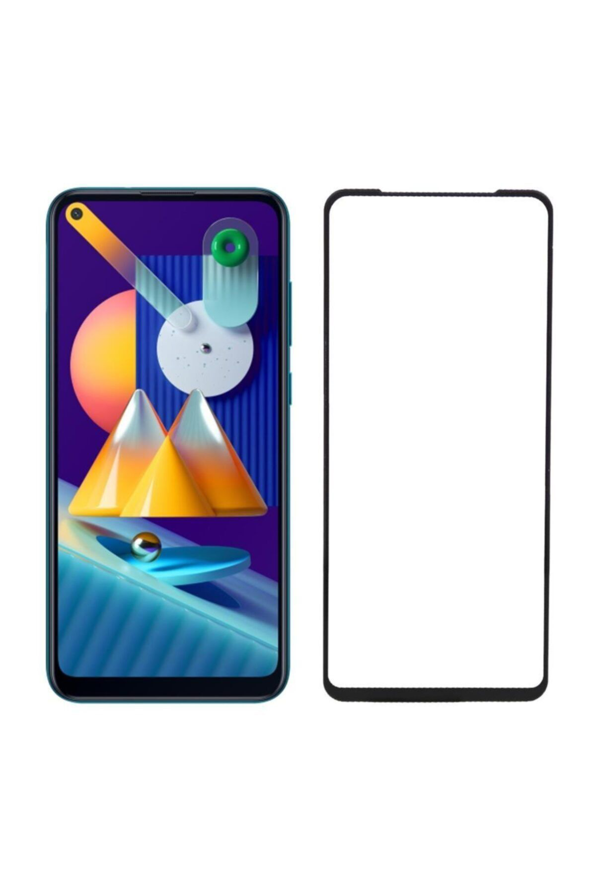 Samsung M11 Uyumlu Siyah Seramik Nano Ekran Koruyucu Tam Kaplayan