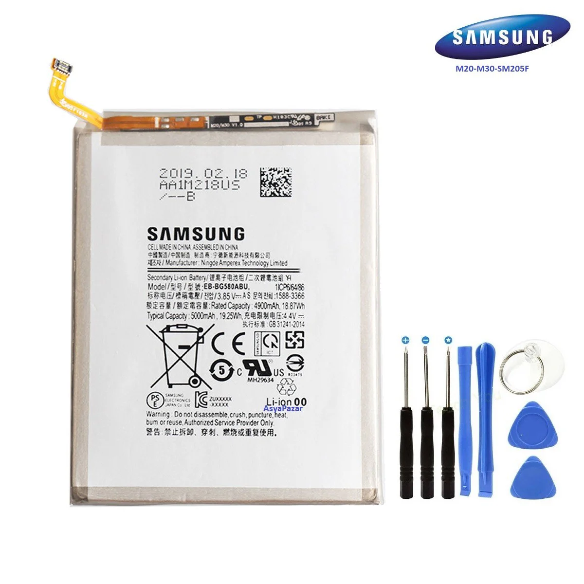 Samsung M20/M30 EB-BG580ABU Pil Batarya Servis Fiyatı, Yorumları ve Özellikleri