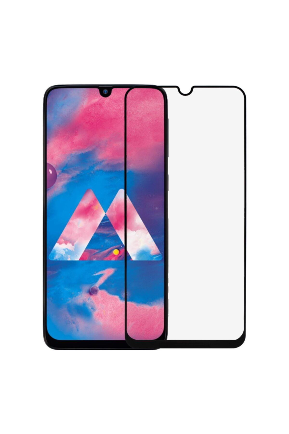 Samsung M30 Uyumlu Siyah Seramik Nano Ekran Koruyucu Tam Kaplayan