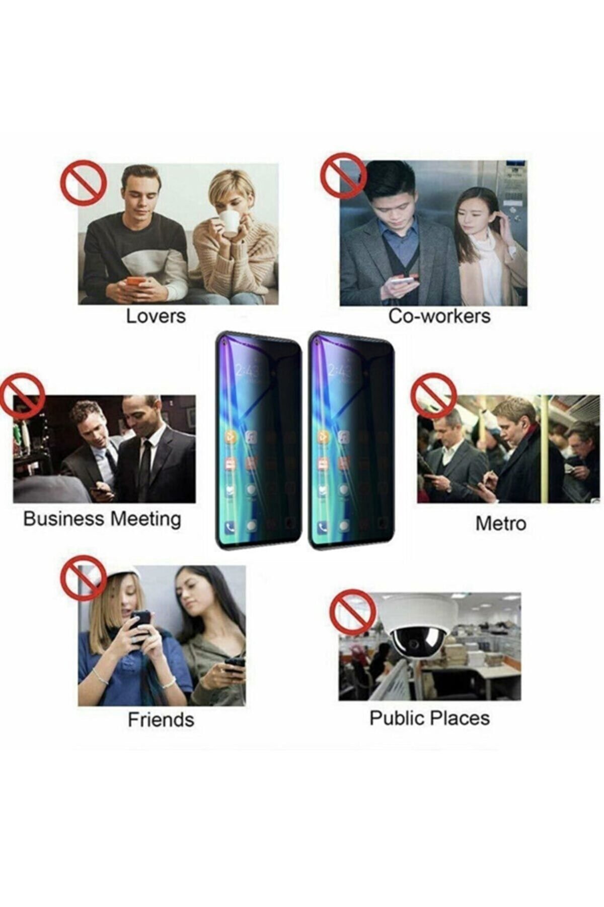 Samsung M31 Hayalet Ekran Gizli Privacy Tam Kaplayan Nano Seramik