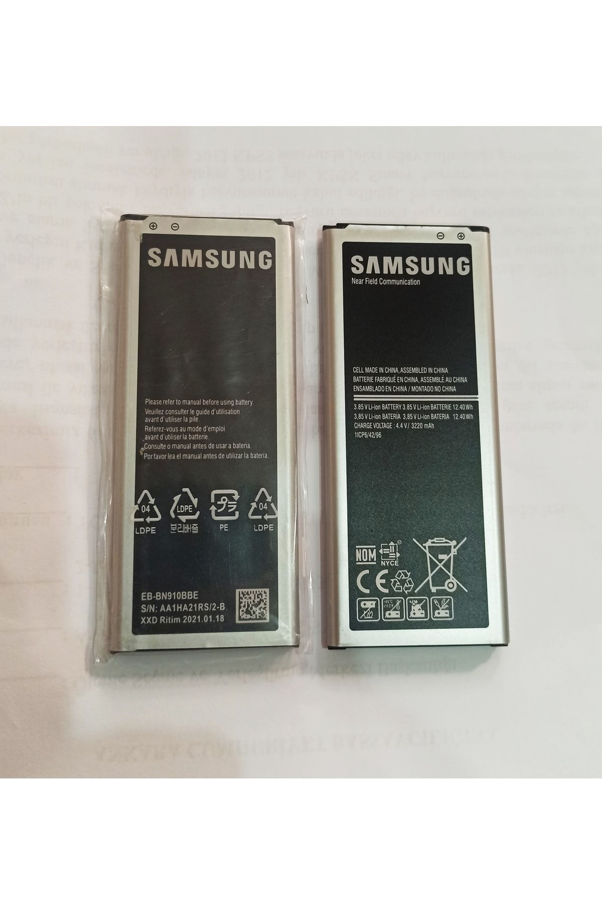 Samsung Note 4 %100 Orjinal Batarya Pil Sıfır Ambalajında