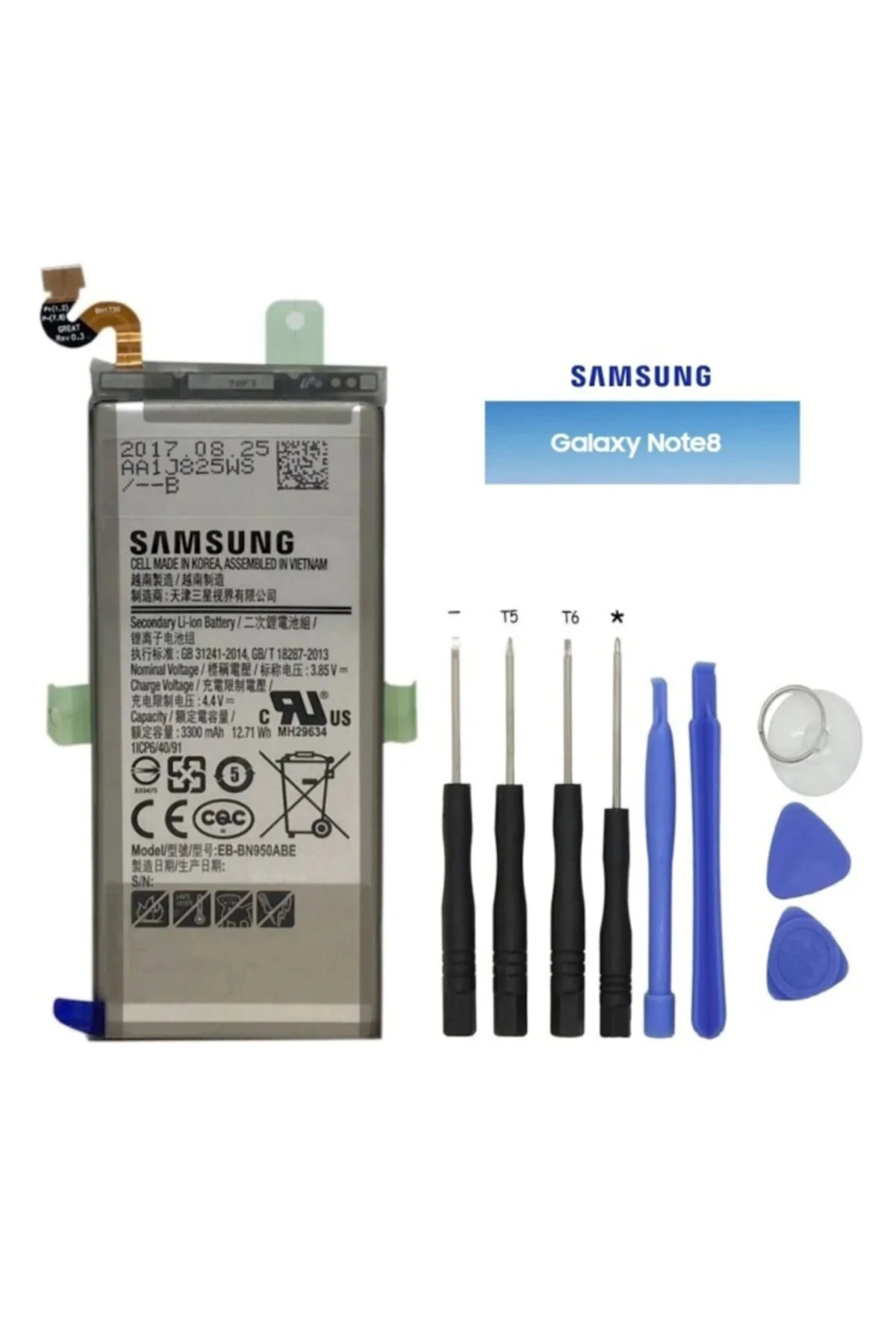 Samsung Note 8 Pil Batarya Eb-bn950abe Ve Tamir Seti