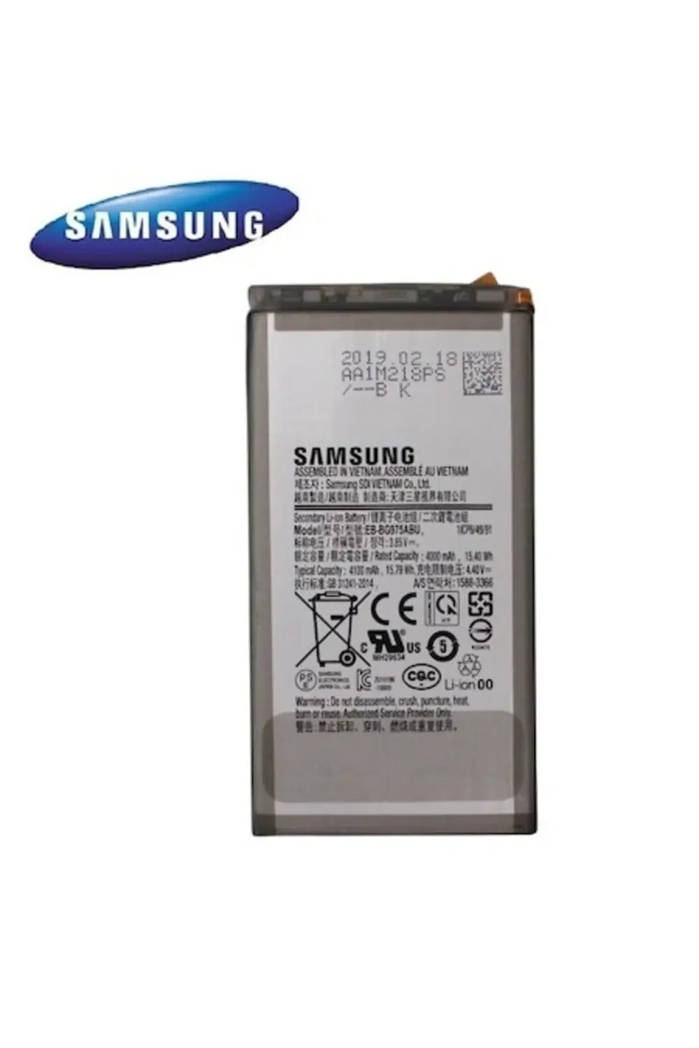 Samsung S10 Plus EB-BG975ABU Batarya Pil ve Tamir Set (Servis)