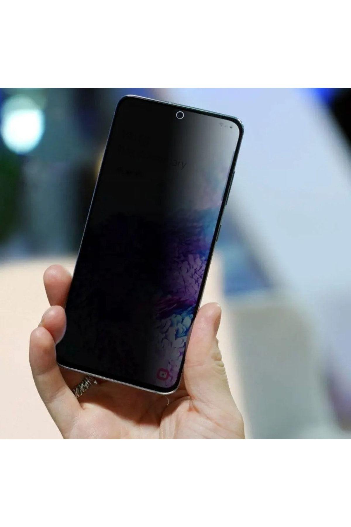 Samsung S20 Fe Uyumlu Kırılmaz Cam Privacy Hayalet Tam Kaplayan E