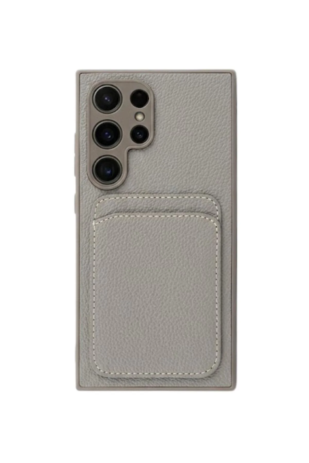 Samsung S24 Ultra Kartlıklı Telefon Kılıfı Gri