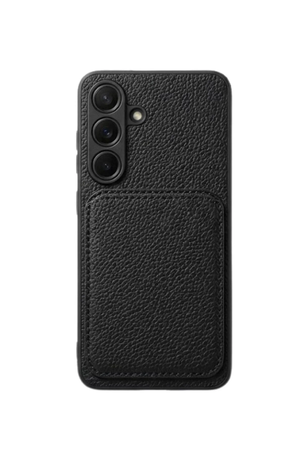 Samsung S25 Kartlıklı Telefon Kılıfı Siyah