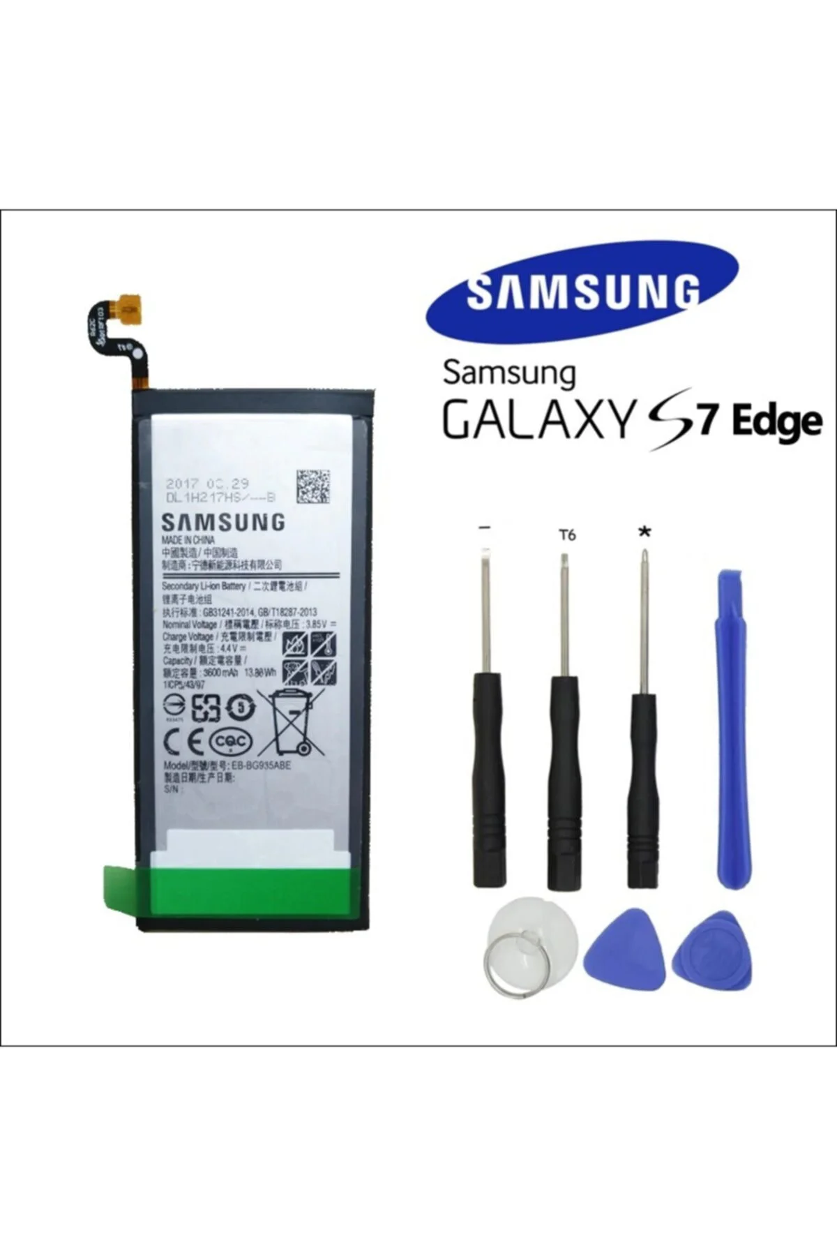 Samsung S7 Edge Pil Batarya G935 Eb-bg935abe Servis Ve Tamir Seti
