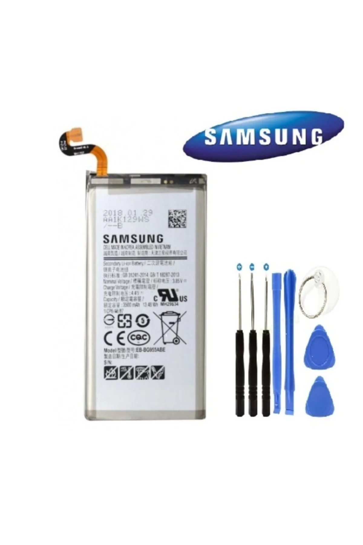 Samsung S8 Plus G955 Batarya Pil Eb-bg955abe+tamir Set Servis Çıkması