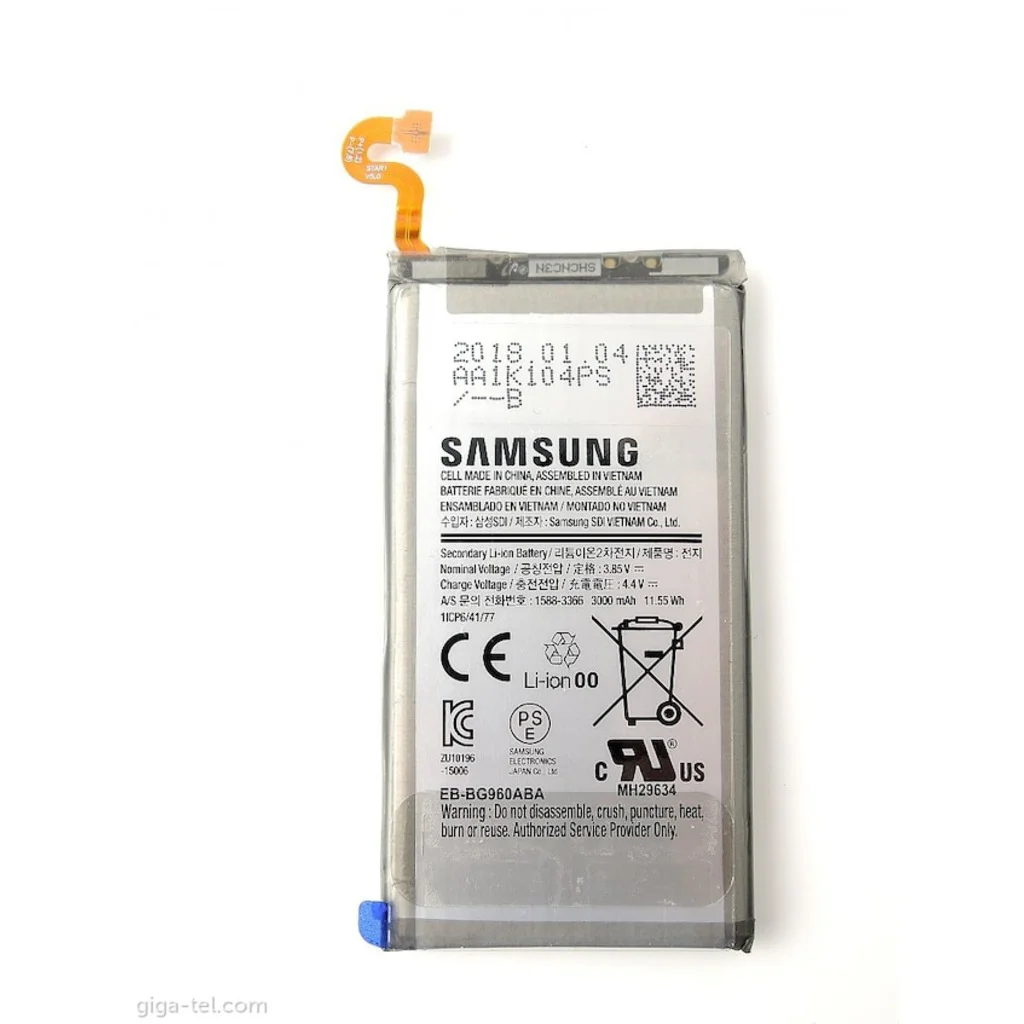 Samsung S9 Pil Batarya G960 Eb-Bg960Aba ve Tamir Seti