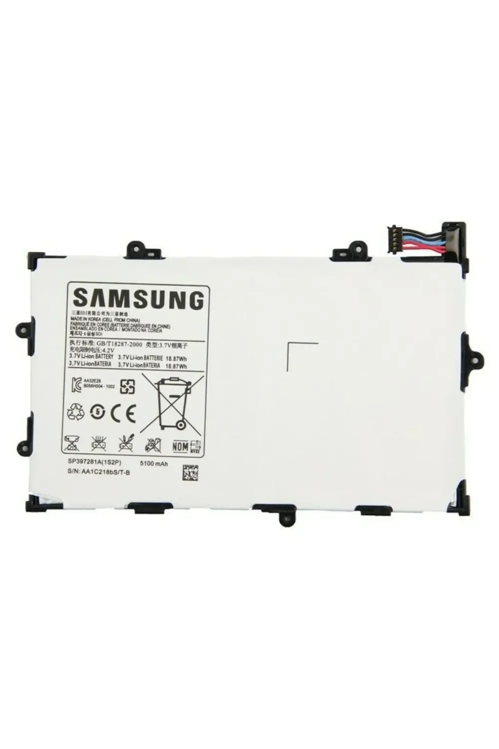 Samsung Tab I815 P6800 P6810 Pil Batarya Sp397281a