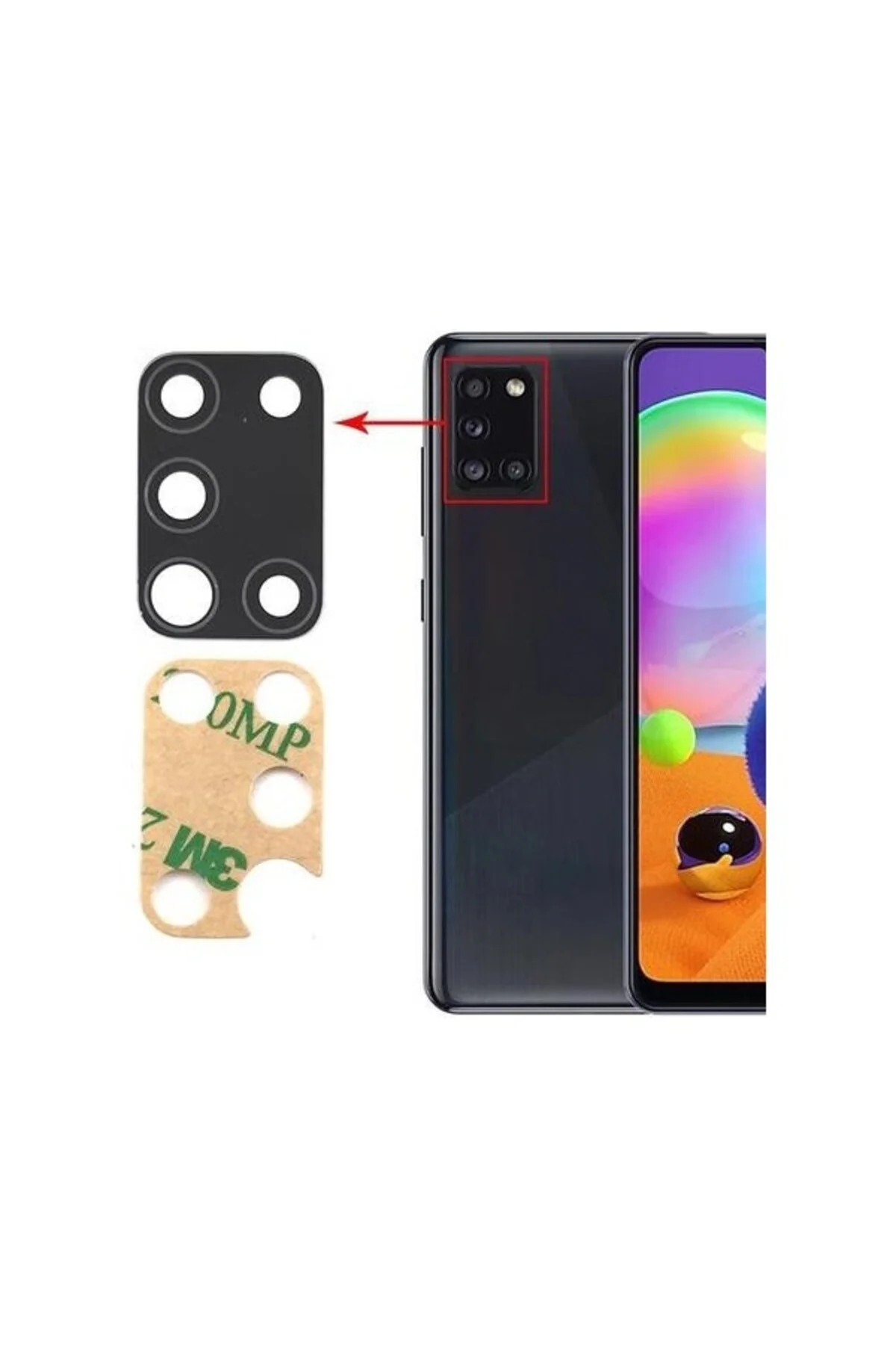 Samsung Uyumlu Galaxy A31 Kamera Lensi Cam SM-A315F