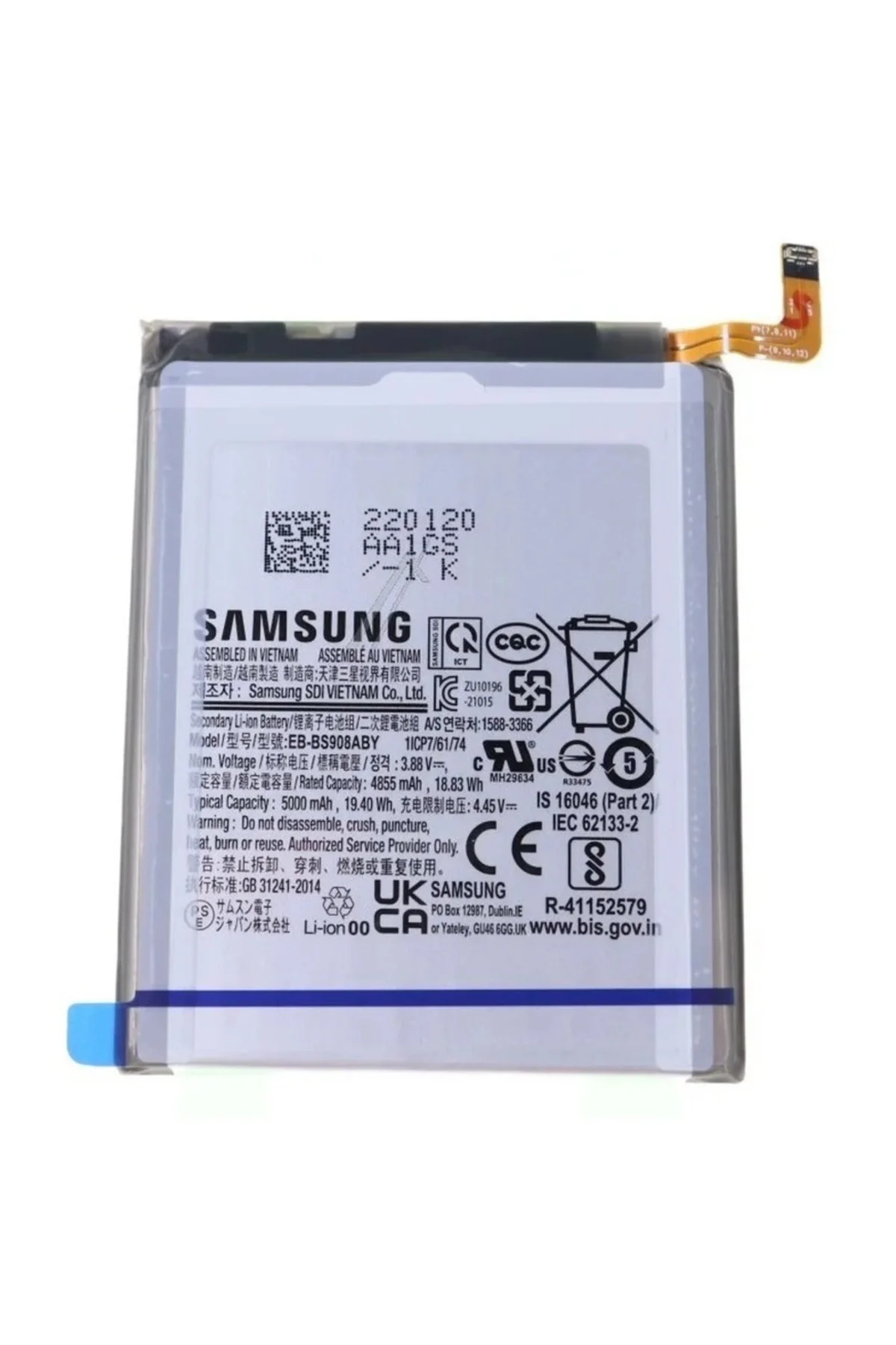 Samsung Uyumlu Glaxy S22 Ultra Pil Batarya Bs908aby