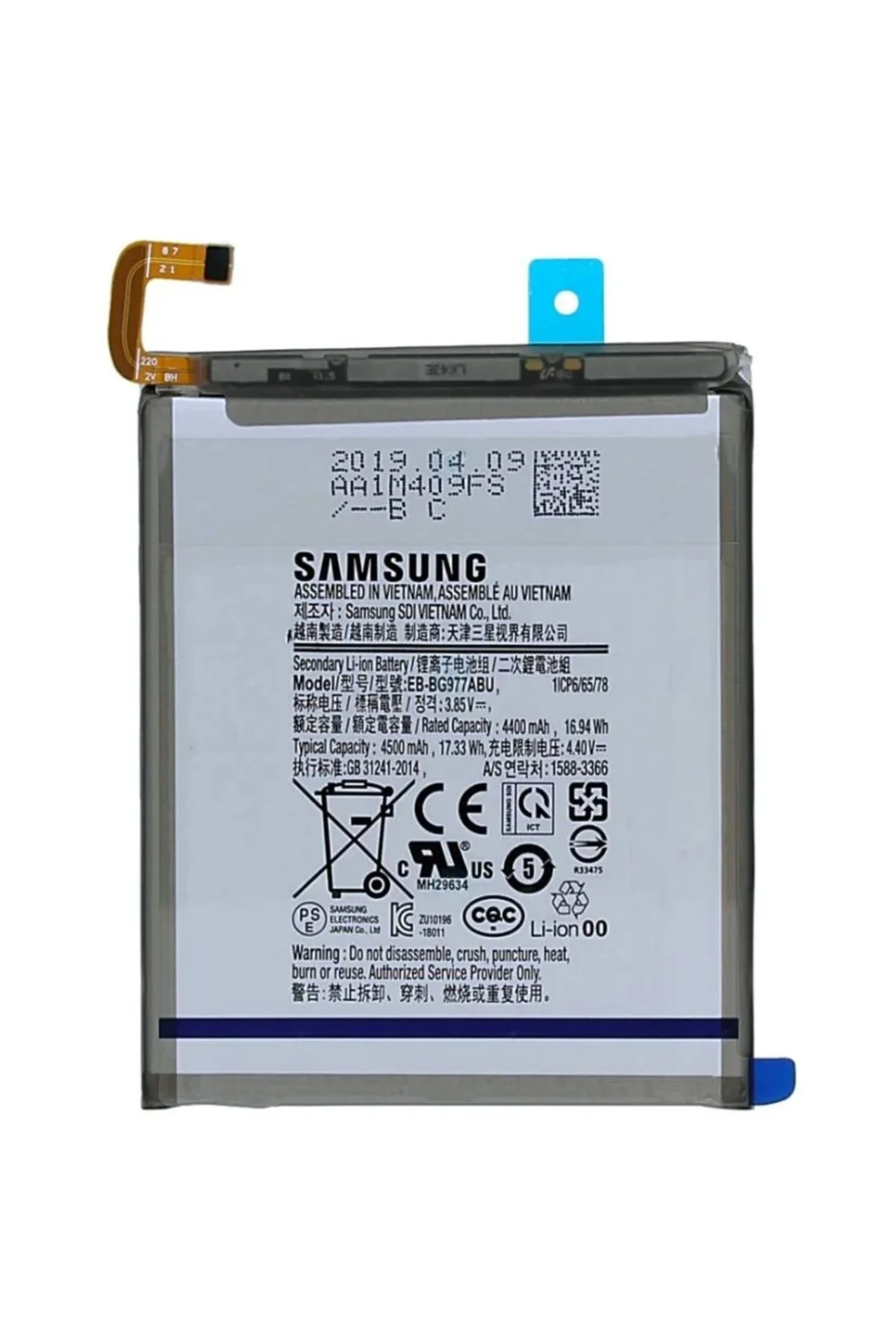 Samsung Uyumlu S10 5g G977 Pil Batarya Eb-bg977abu Samsung Uyumlu S10 5g G977 Pil Batarya Eb-bg977abu