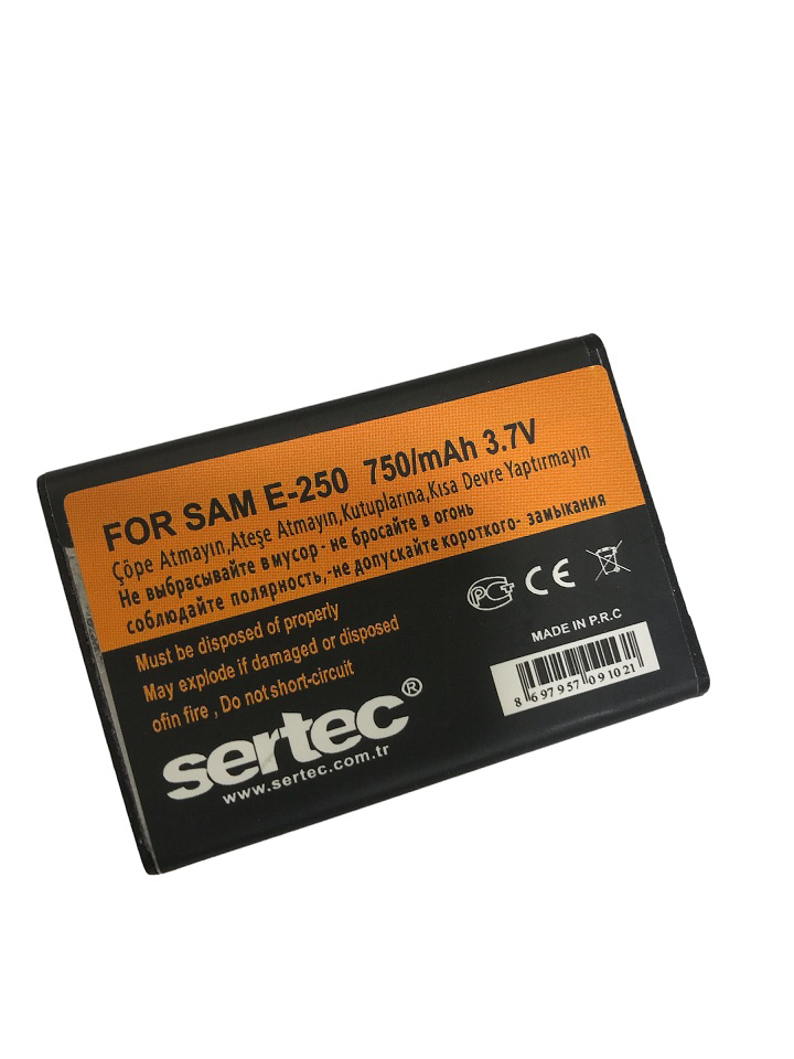 Samsung X208/E250 Uyumlu Batarya Samsung X208/E250 Uyumlu Batarya